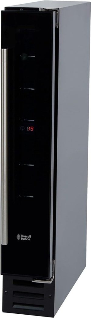 Russell Hobbs RHBI7WC1 Black Glass & Built In 7 Bottle Wine Cooler
